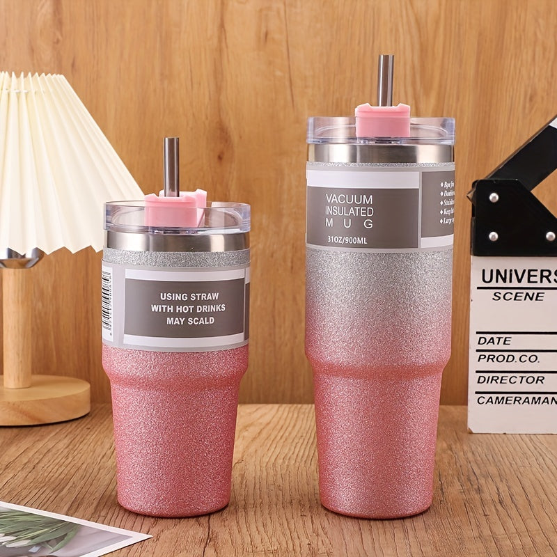 20oz/30oz Vacuum Insulation Mug With Lid And Straw, 304 Stainless Steel Vacuum Insulation Cup, Coffee Cup, Safe For Dishwasher Eid Al-Adha Mubarak