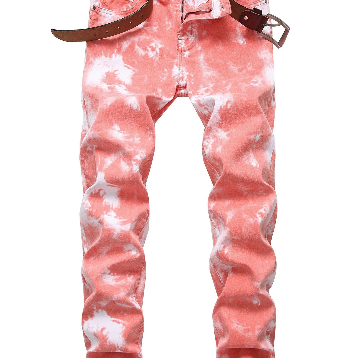 Mens Printed Jeans - Premium Jeans for Men Slim Fit - Skinny Stretch Denim Printed Pants for Men