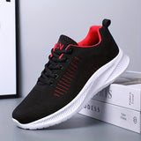 Breathable and Durable Men's Running Shoes with Shock Absorption and Lace-Up Design for Outdoor Activities