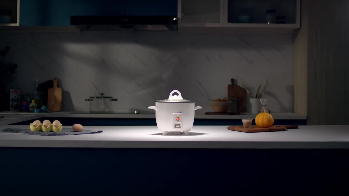 Bear Mini Rice Cooker 2 Cups Uncooked, 40.58oz Portable Non-Stick Small Travel Rice Cooker, BPA Free, One Button To Cook And Keep Warm Function, Blue