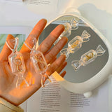 3pcs/set Candy Shape Mini Clear Jewelry Box, Plastic Transparent Storage Box, Jewelry Earrings Storage Container, Jewelry Placement Box, Storage Bins for Home Organization