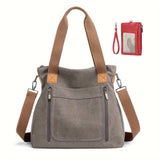 Vibrant Geometric Canvas Tote Bag - Lightweight, Foldable, Casual Messenger Bag for Women - Perfect for Daily Use, Polyester Lining, and Unisex Design