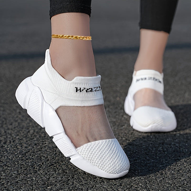 Women's Wear Resistant And Non-slip Running Shoes, Breathable And Comfortable Sock Shoes