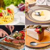 48/72pcs Silverware Set, Including Steak Knife, Premium Stainless Steel Cutlery Set, Knife, Spoon, And Fork Set, Dishwasher Washable, Stylish Design