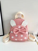 Girls Bow Detail Polka Dot Pattern