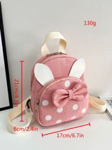 Girls Bow Detail Polka Dot Pattern