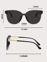 1pair Classic Lens Sunglasses For Outdoor Elegant Sunglasses For Beach