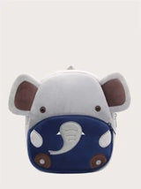 1pc Cartoon Animal Plush Backpack, Lion, Giraffe, Unicorn Design For 2-4 Years Old Boys & Girls