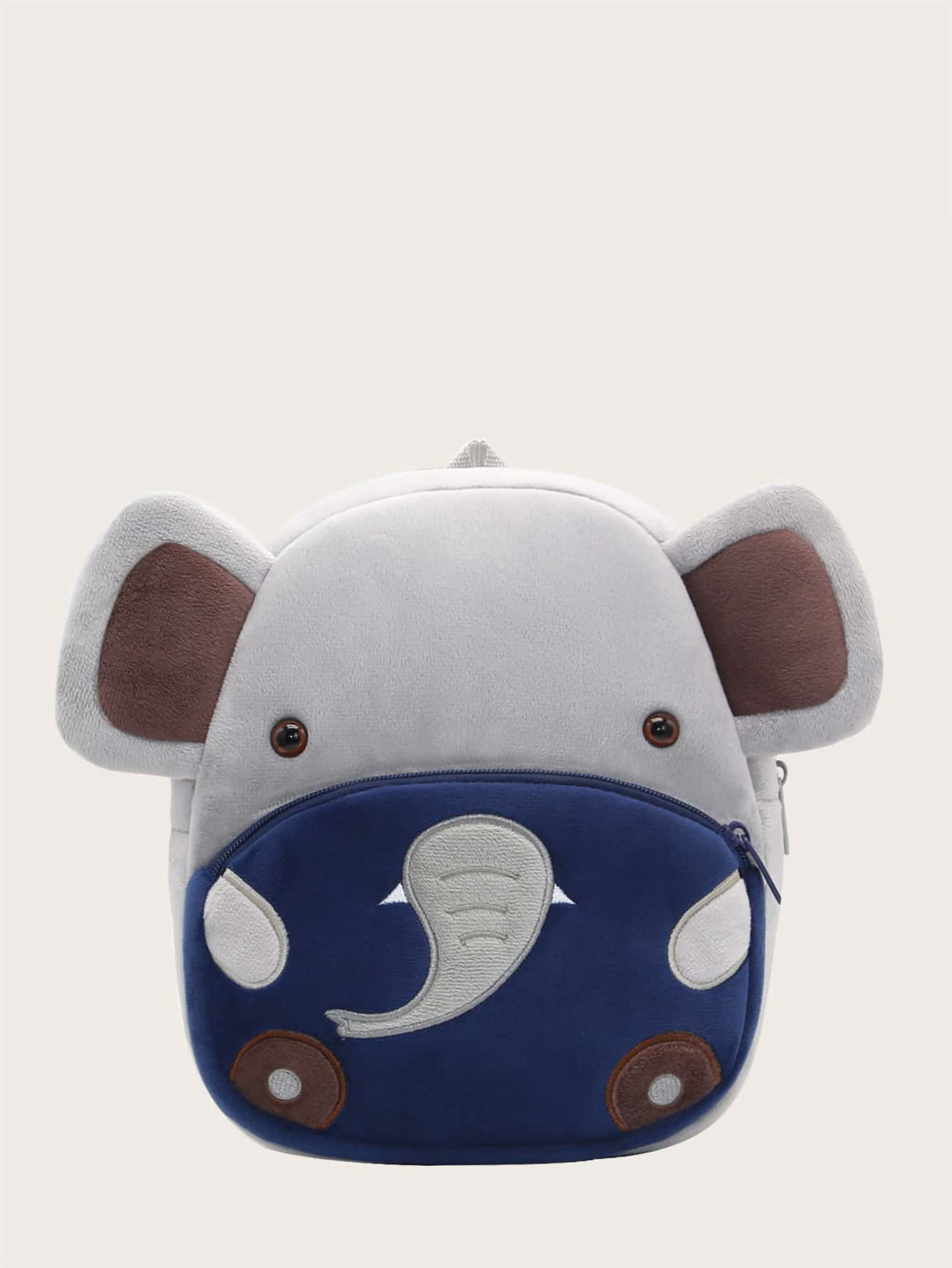 1pc Cartoon Animal Plush Backpack, Lion, Giraffe, Unicorn Design For 2-4 Years Old Boys & Girls