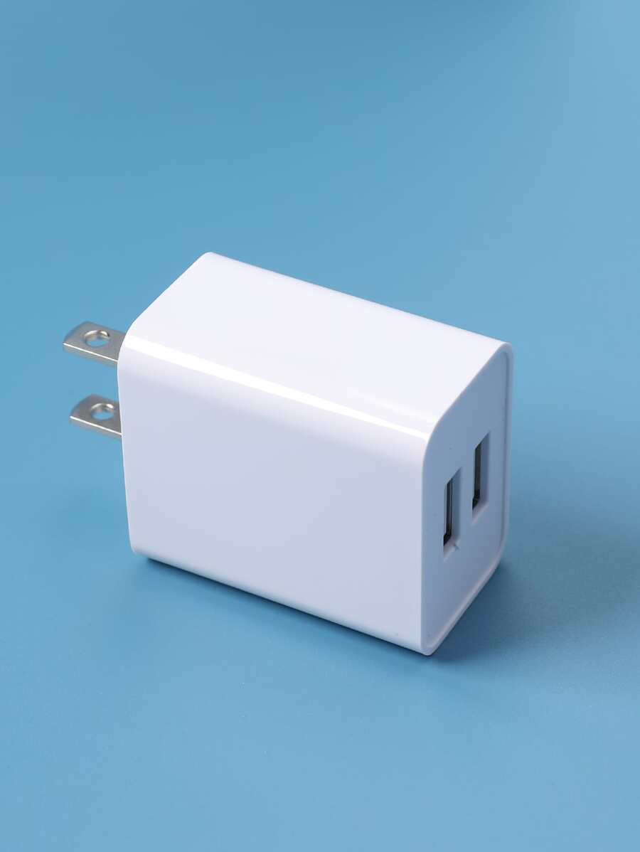 Dual USB Wall Charger Adapter Fast Charging, Dual Port Plug For Smart Phones - US Plug Compatible With IPhone 16 15 14 13 12 11 Pro Max XS X SE2022 IPad, Android Phone Wall Mountable For Office, School, Dorm, And Home, Super Fast Charger Compatible With I