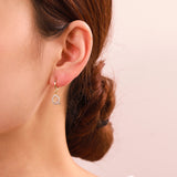 Exquisite Initial 26 Letter Drop Dangle Earrings 14K Plated Jewelry For Women Girls Birthday Party Gift