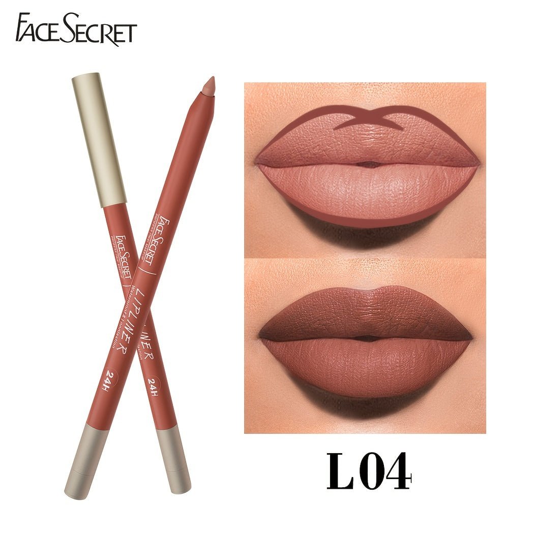 Long-Lasting Waterproof Lip Liner With High Pigment And Smooth Texture For Sweatproof Matte Lipstick And Correcting