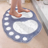 1pc Dog Footprint Bathmat, Memory Foam Soft Cozy Bathroom Floor Rug, Non Slip Washable Carpet, Durable Super Absorbent Doormat, Home Decor, Bathroom Decor