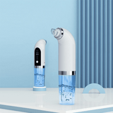 USB Rechargeable Pore Vacuum Facial Cleaner - 6 Interchangeable Heads, Water Circulation for Deep Cleaning