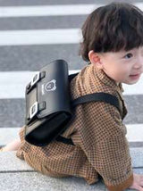 Cute Kids' Fashionable Pu Double Shoulder Kindergarten Backpack, Unisex Toddler School Bag