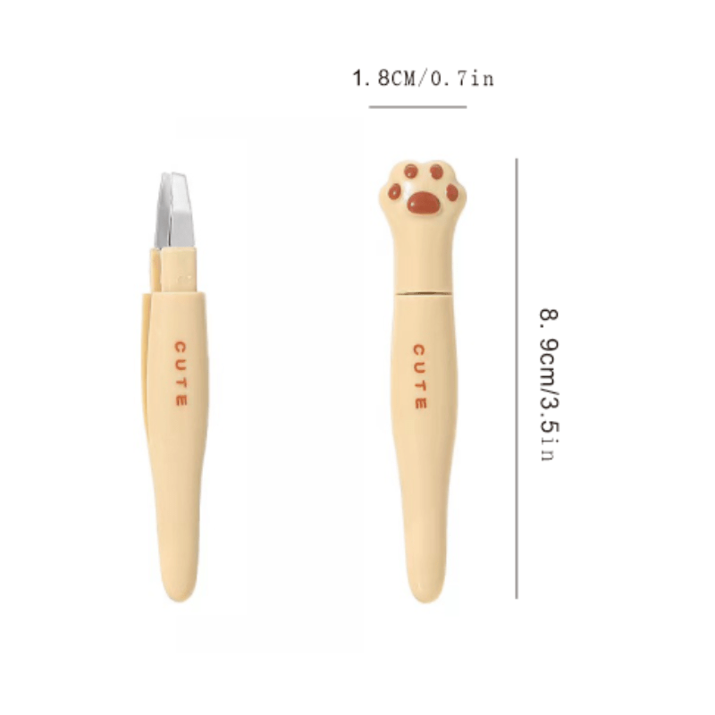 Tweezers Lady's Facial Hair Tweezers Cute Professional Stainless Steel Tweezers Eyebrows - Chips And Inner Growth Hair Removal Tool - Eyelash Tweezers For Extension - With Protective Sleeve