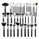 40pcs Complete Function Makeup Brush Kit With Premium Synthetic Bristles & Wooden Handle Perfect For Highlighter Blush Contour Eyeshadow Blending Professional Face Eye Lip Blender Brush Ideal For Makeup Beginner & Artist