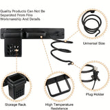 Hair Dryer Holder Wall Mounted Bathroom Hair Tool Organizer For Blow Dryer Hair Straightener Hairdressing Tools Hanger Rack