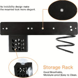 Hair Dryer Holder Wall Mounted Bathroom Hair Tool Organizer For Blow Dryer Hair Straightener Hairdressing Tools Hanger Rack