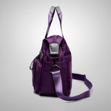 Women Tote Bag With Multi Pockets, Large Capacity Shoulder Bag, Lightweight Nylon Crossbody Bag For Travel