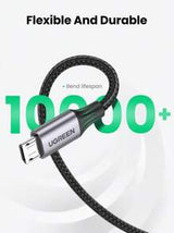 UGREEN Micro USB Cable 18W Nylon Braided Fast Charger QC 2.0 Cable Compatible With Samsung Galaxy S7/ HTC Compatible With LG Android, Kindle, Compatible With PS4, Camera, MP3 Micro-USB