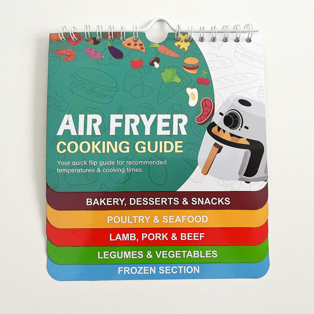 1pc, Air Fryer Magnetic Cheat Sheet, Cooking Times Chart Accessories, Kitchen Magnets Quick Reference Guide For Popular Air Fryer Foods, Kitchen Accessories, Kitchen Gadgets