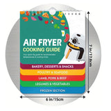 1pc, Air Fryer Magnetic Cheat Sheet, Cooking Times Chart Accessories, Kitchen Magnets Quick Reference Guide For Popular Air Fryer Foods, Kitchen Accessories, Kitchen Gadgets