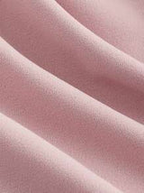 Pink Sleeve Dress Trim Tie Front, Stand-Up Collar With Straps And See-Through Puff Sleeves