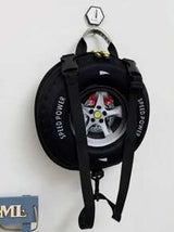 1pc Children's Cartoon Pvc Eggshell Tire Backpack With Zipper Casual Daypack