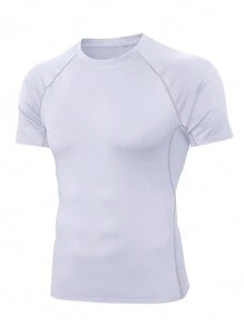 Boyfriend Style Men's Athletic Short Sleeve Compression T-Shirt Gym Clothes Boyfriend Style Men Basic T Shirt