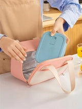 1pc Cute And Simple Large-Capacity Insulated Lunch Bag, Suitable For Office Workers, Students And Picnics School Organizer Bags Teacher Storage Bags Classroom Bags Classroom Organizer Bags School Bag Lunch Tote Bag Cooler Box Storage Bag Women Cute Lunch