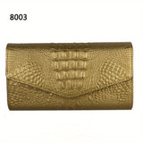 Crocodile Embossed Clutch Bag, Fashionable Evening Party Purse for Carnival, Mardi Gras, Music Festival
