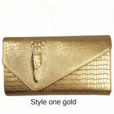 Crocodile Embossed Clutch Bag, Fashionable Evening Party Purse for Carnival, Mardi Gras, Music Festival