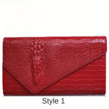 Crocodile Embossed Clutch Bag, Fashionable Evening Party Purse for Carnival, Mardi Gras, Music Festival