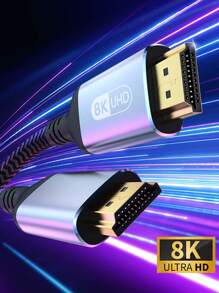 Cable, HDMI-Compatible 2.1, 8K@60Hz 4K 120Hz 48Gbps Ultra High Speed HDMI-Compatible Braided Cord EARC Compatible With HDR 10 Laptop Monitor UHD TV PS5 PS4 3Ft 6Ft 10Ft