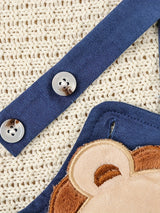CETEPY Toddler Baby Boys Clothes Infant Fall Winter Long Sleeve Jumpsuit Suspender Trousers Cartoon Animals Pattern Two Pieces 0-18Months, for Outdoor
