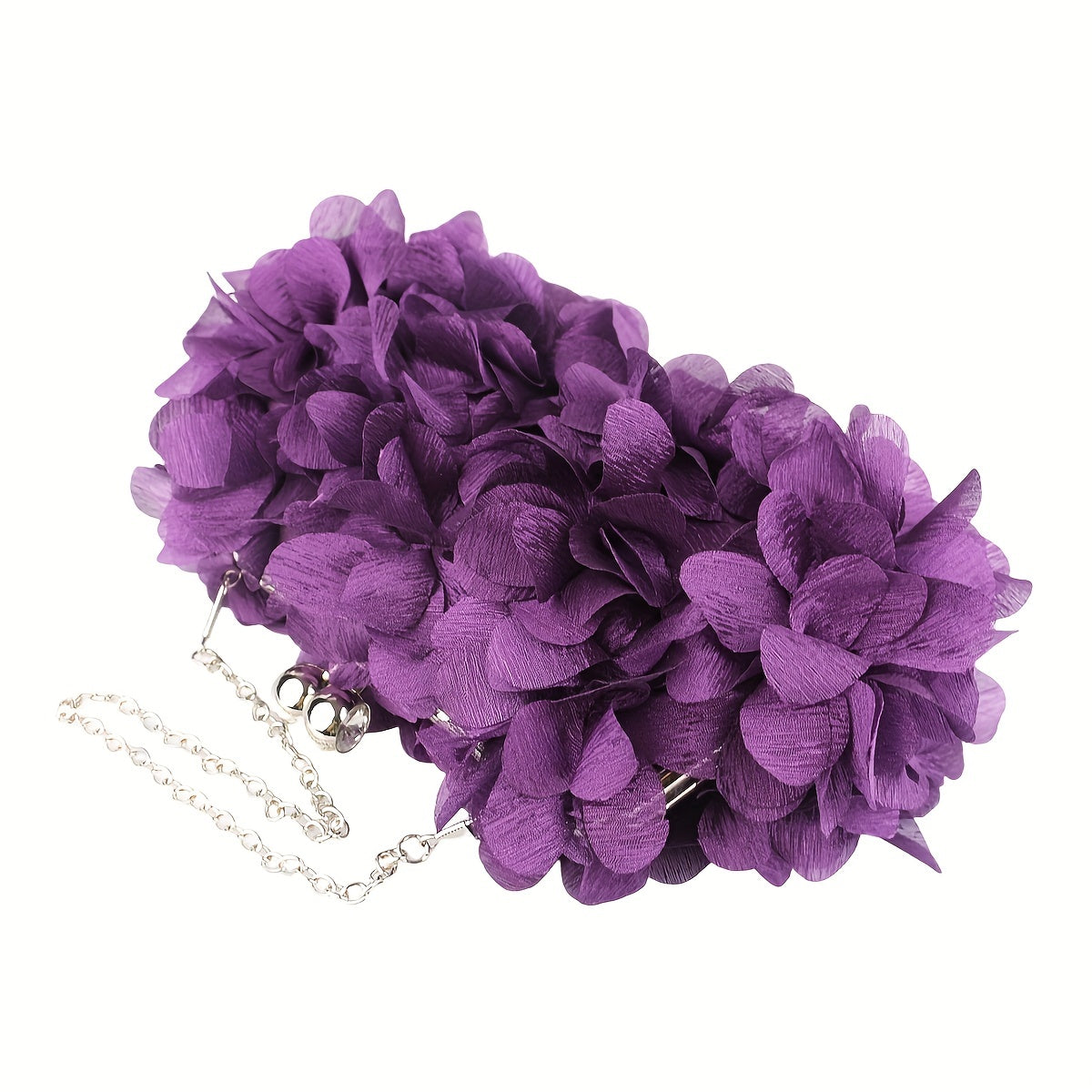 Luxury Floral Embroidered Clutch Handbag - Stylish Evening Purse for Weddings, Banquets & Proms - Compact, Magnetic Closure, Perfect Glam Accessory for Brides & Fashionistas