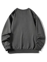 Men's Casual Solid Color Crew Neck Sweatshirt, Spring/Autumn