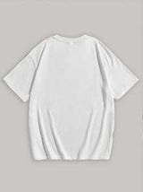 Tween Boy Casual Letter Graphic Round Neck Short Sleeve T-Shirt, Cotton Blend, Summer