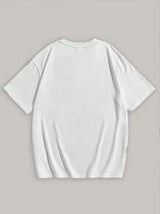 Tween Boy Casual Letter Graphic Round Neck Short Sleeve T-Shirt, Cotton Blend, Summer