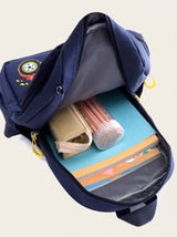 New Fashion Cartoon Printed Backpack With Mini Bag