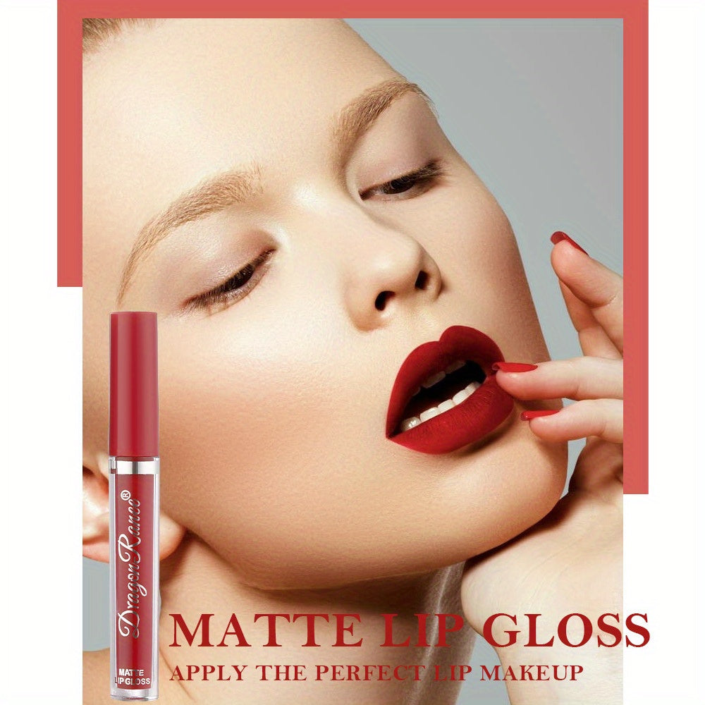 3 Pcs/Set Velvet Matte Lipstick Pen - Long-Lasting Moisturizing Lip Gloss with Easy Color Rendering - Perfect Valentine's Day Gift for Her