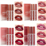 3 Pcs/Set Velvet Matte Lipstick Pen - Long-Lasting Moisturizing Lip Gloss with Easy Color Rendering - Perfect Valentine's Day Gift for Her