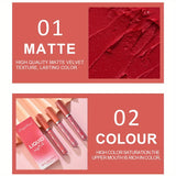 3 Pcs/Set Velvet Matte Lipstick Pen - Long-Lasting Moisturizing Lip Gloss with Easy Color Rendering - Perfect Valentine's Day Gift for Her