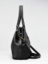 Solid Black Bag Large Capacity For Office Business And Work
