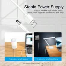 VENTION USB To Direct Current 5V Power Cable 5.5 * 2.1mm Barrel Jack With Adapter For HUB Splitter, LED Lights, Router, Mini Fan, Speaker