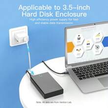 VENTION USB To Direct Current 5V Power Cable 5.5 * 2.1mm Barrel Jack With Adapter For HUB Splitter, LED Lights, Router, Mini Fan, Speaker