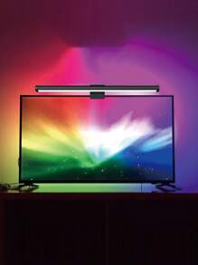 1pc Gaming Atmosphere Lamp For Monitor Screen With Eye Protection & Touch Control, Rgb Lights, Suitable For Desktop Computer