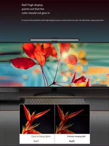 1pc Gaming Atmosphere Lamp For Monitor Screen With Eye Protection & Touch Control, Rgb Lights, Suitable For Desktop Computer