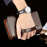 1pc Men's Business Clutch Bag, Double Zipper Long Wallet, Large Capacity Wallet